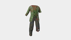 Zombie Clothing Color 06 - Undead Character Design 3D