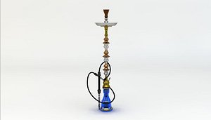 3d khalil mamoon tri-metal hookah