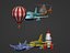 Pack d'avions de dessin animé