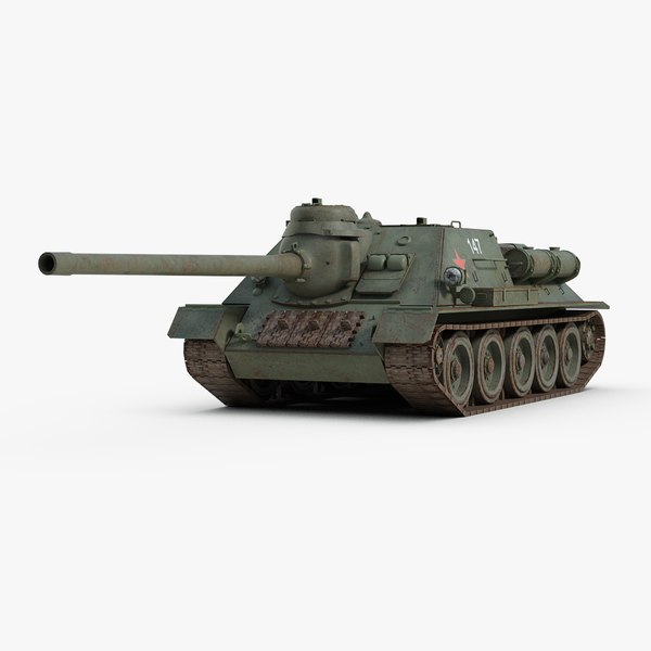 Как выглядит танк су 100 3D модель Советский танковый истребитель СУ 100 - TurboSquid 619897