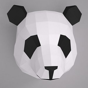3d model paper panda