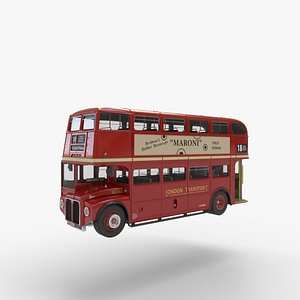 3D model Routemaster Double Decker Bus London