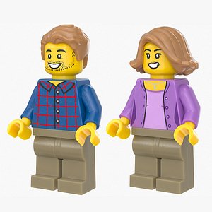 Lego Minifig Male and Female 6 Collection