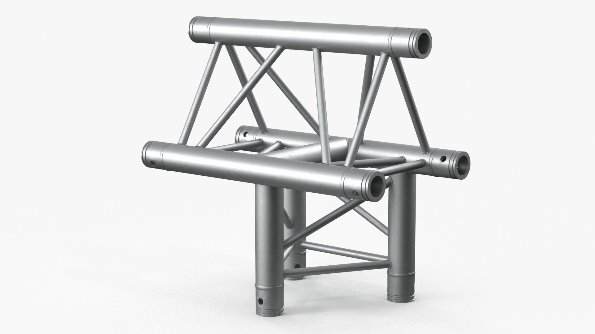 Construction Triangular Truss Modular 3D model preview