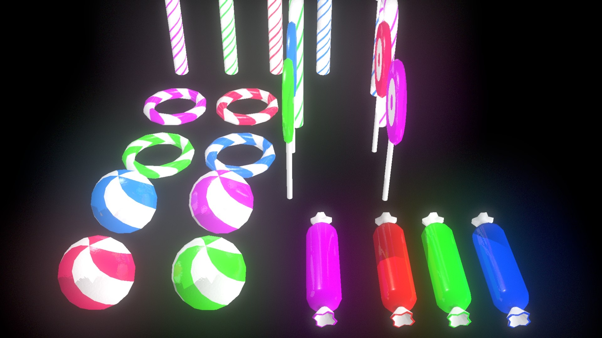 3D Model Candy Sweets - TurboSquid 1670004