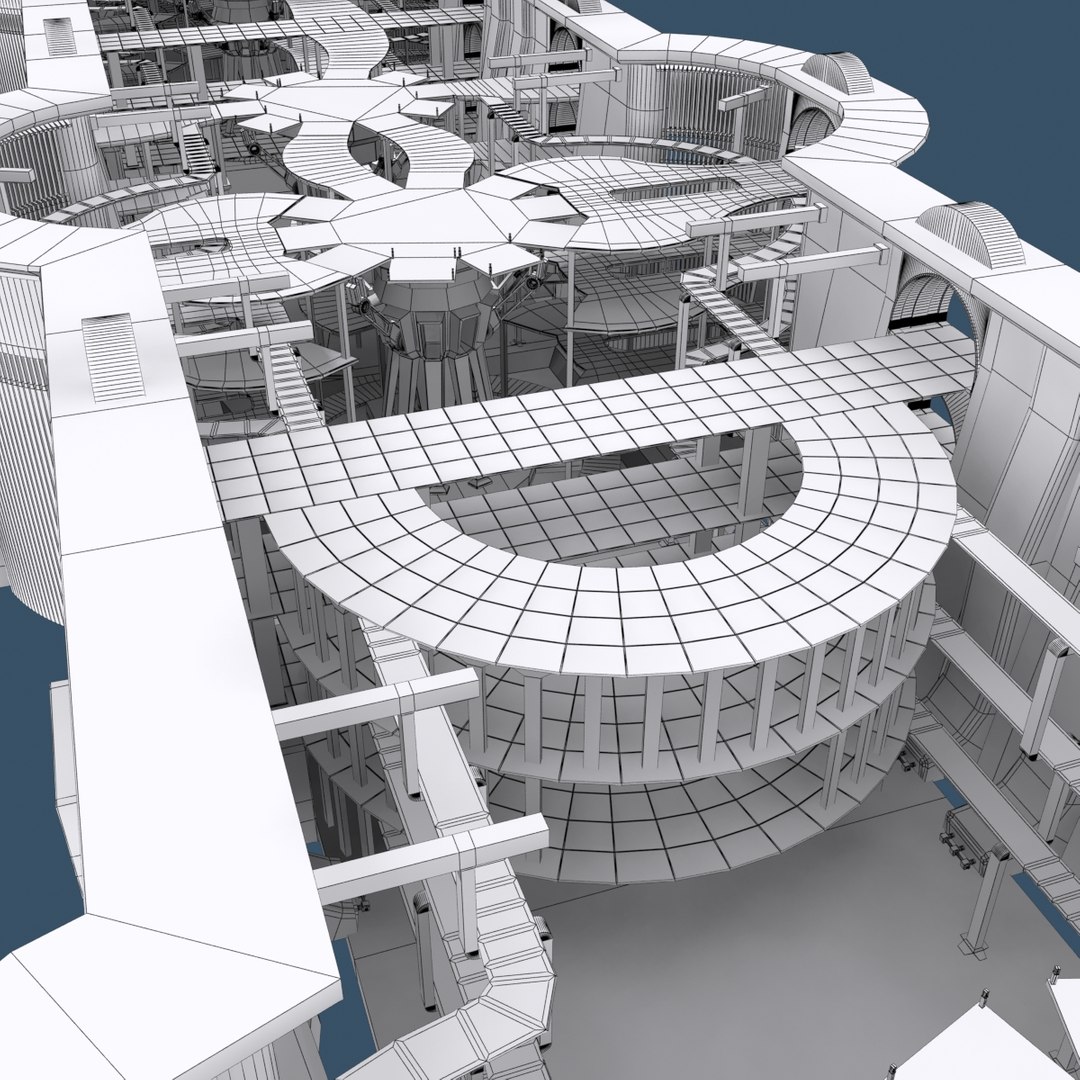 Sci-fi Setting 3d 3ds