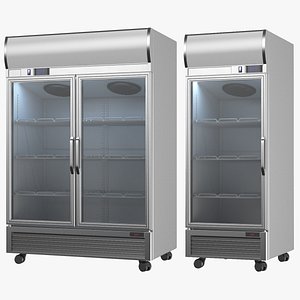 Two Detailed Commercial Fridges