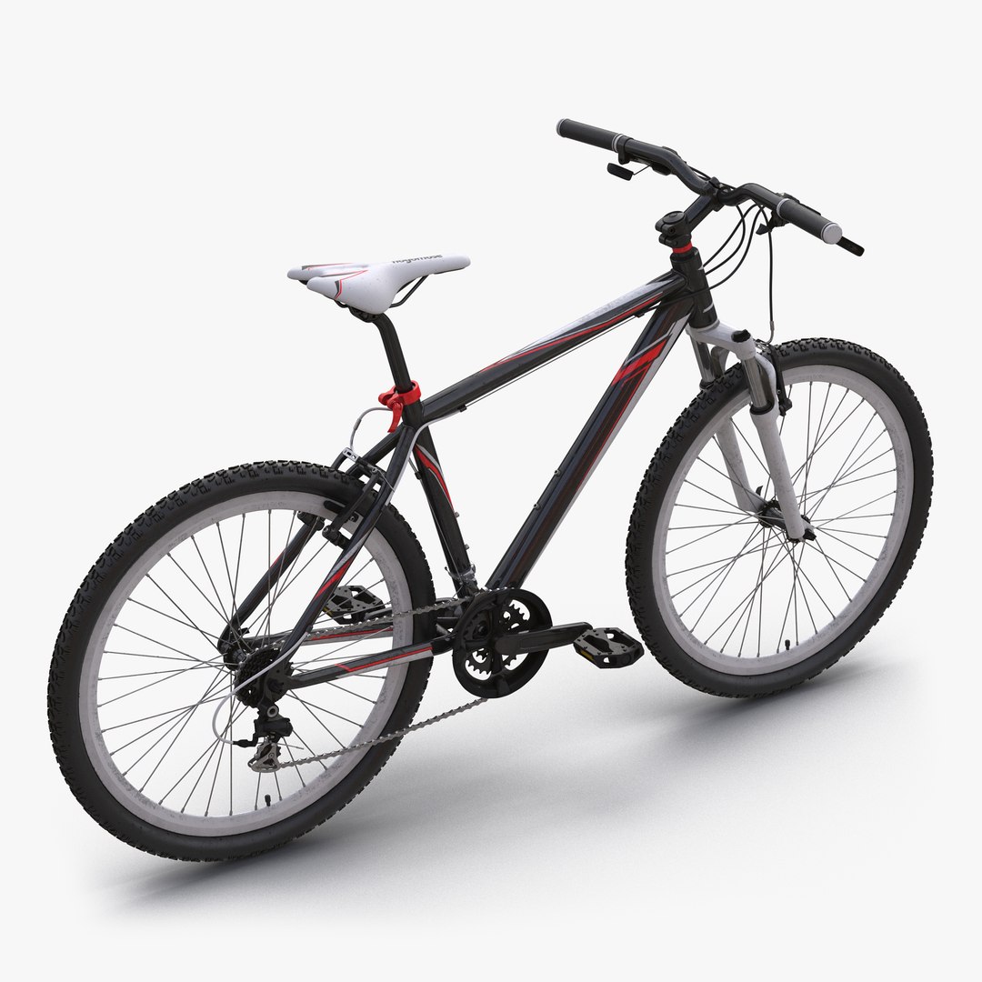 Mountain Bike Red 3D model preview