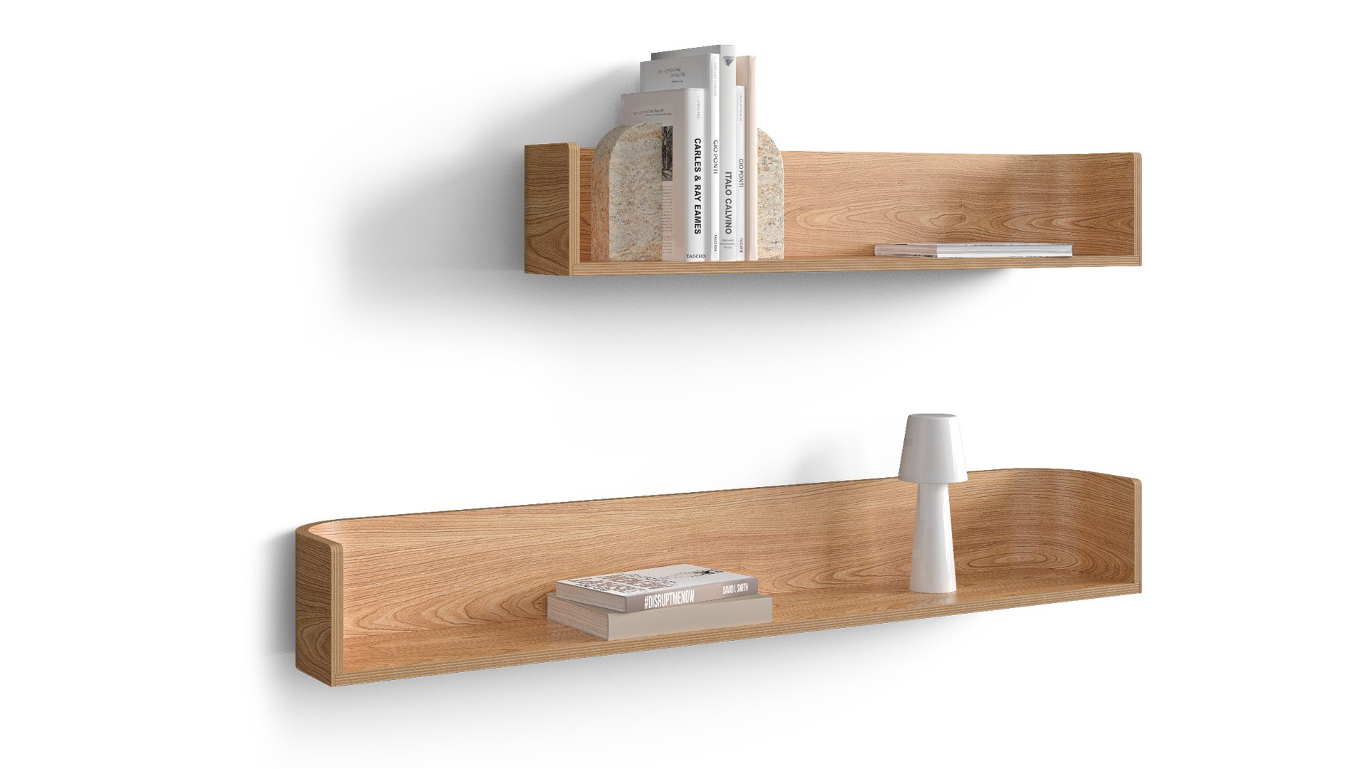 3D Wooden Shelf Octavia With Decor Model - TurboSquid 2156693