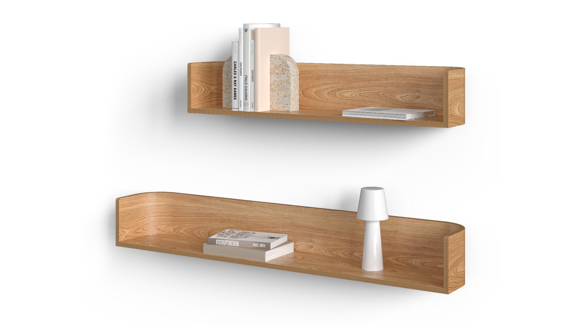3D Wooden Shelf Octavia With Decor Model - TurboSquid 2156693