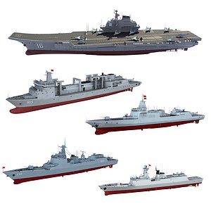 China Navy Set01 3D model