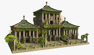 3D Ancient Temple Ruins model