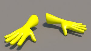 gloves rig animate model