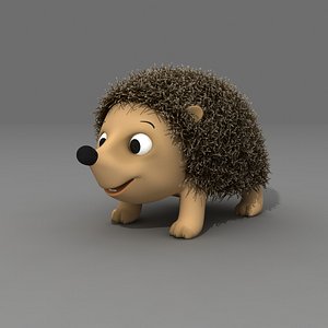 3D model hedgehog animals
