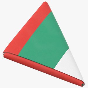 Flag Folded Triangle Bulgaria