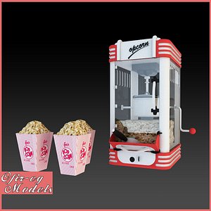 3D popcorn machine