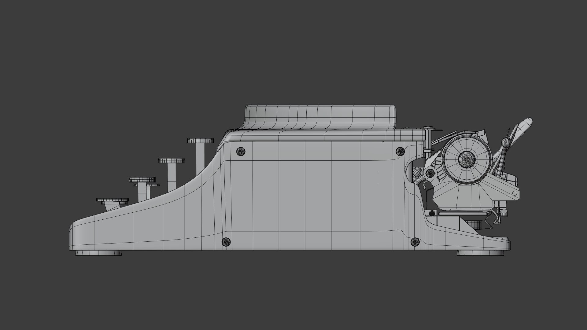 3D typewriter remington vintage model - TurboSquid 1670994