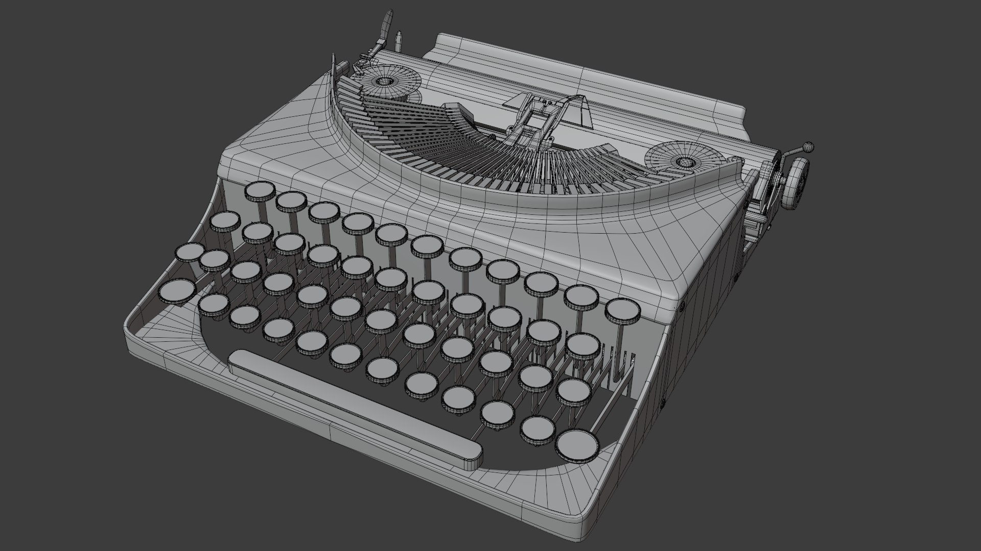 3D typewriter remington vintage model - TurboSquid 1670994