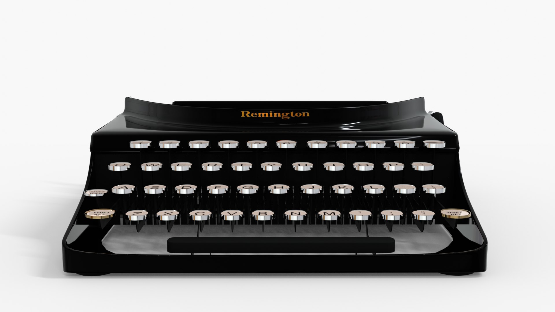 3D typewriter remington vintage model - TurboSquid 1670994