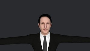 3D Trent Reznor  Hyper Realistic Full Body Fully Rigged 3D Character
