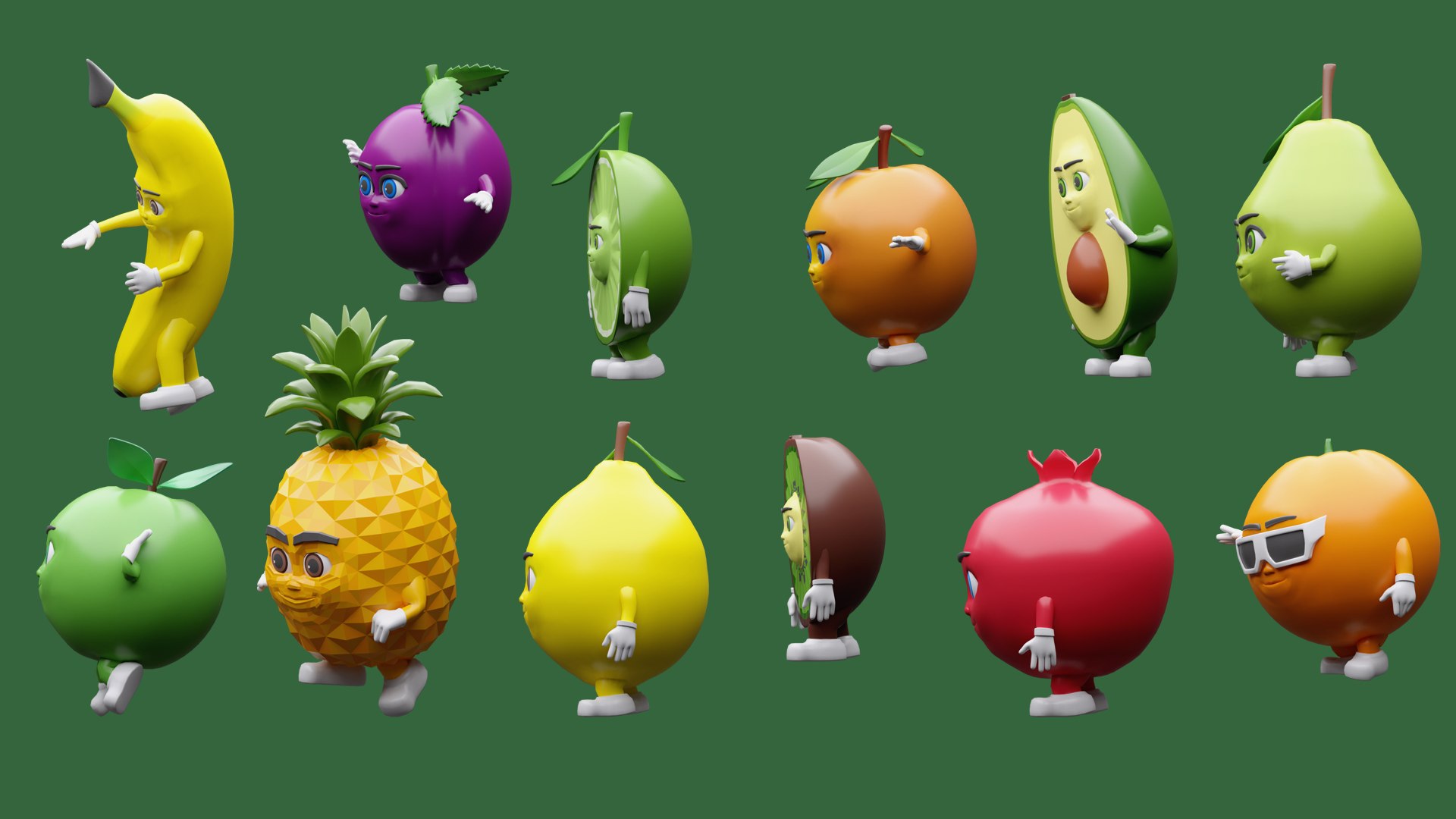 Cartoon character fruit 3D model https://p.turbosquid.com/ts-thumb/G2/hmIBv1/HS/2.2/png/1708971111/1920x1080/fit_q87/22332d9c1aaddacbfd1f086aba8399e2a4802d1a/2.2.jpg