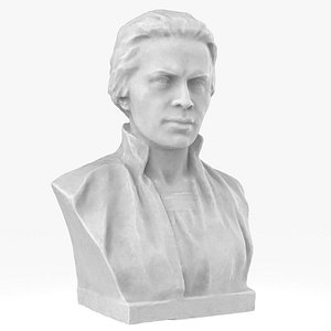 Lesya Ukrainka sculpture 3D model