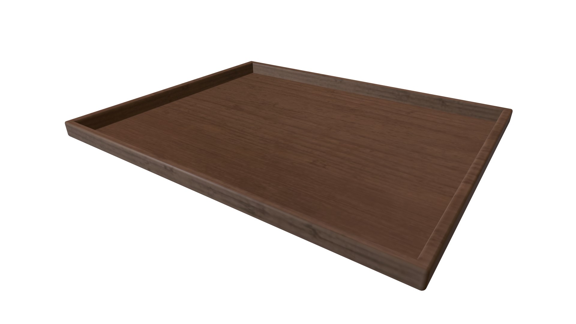3D Wooden Tray Model - TurboSquid 2127689