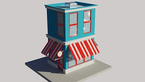 Store Low Poly - House Cartoon