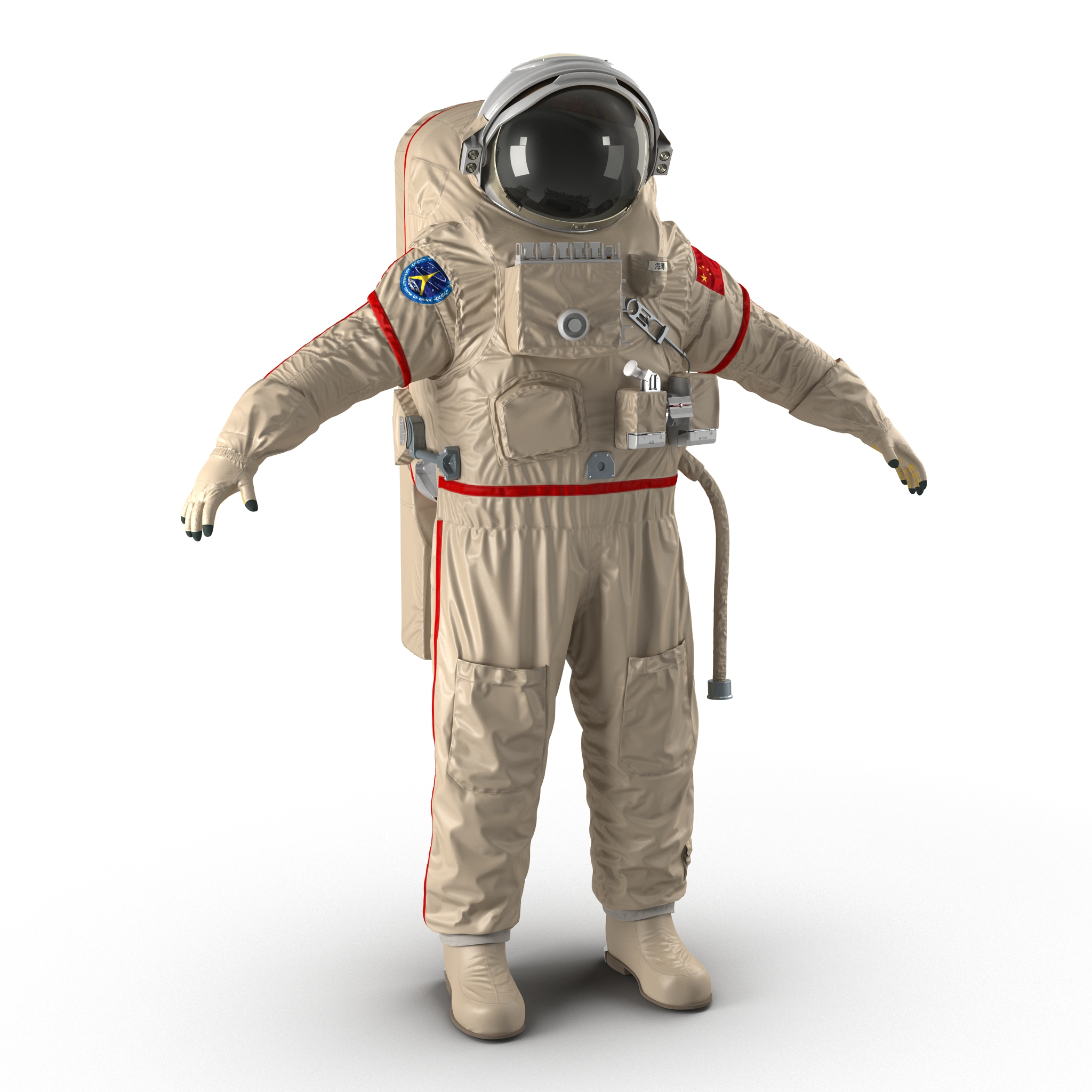 3d model chinese space suit haiying