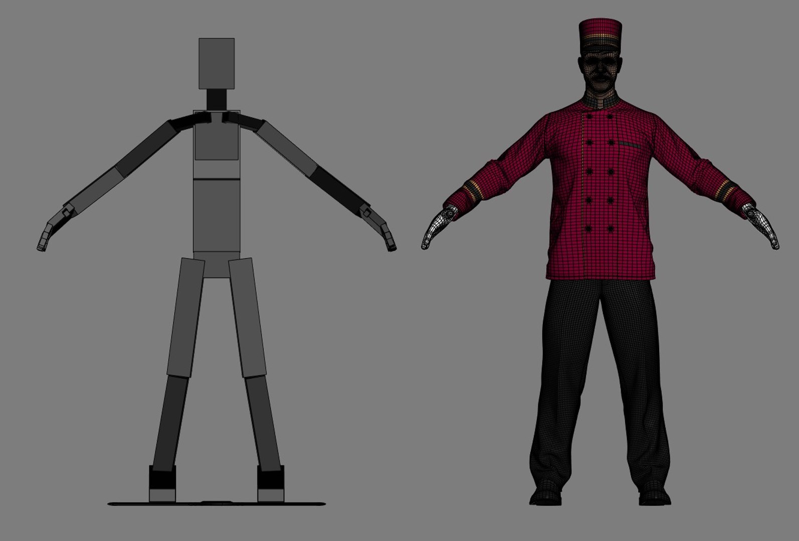 doorman-man-model-turbosquid-1450817