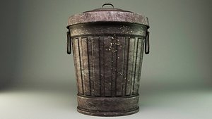 3D Trash Can