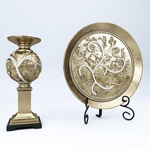 Alana Candle Holder and Plate