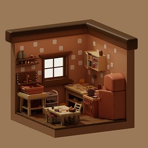 3D model KITCHEN Low-poly