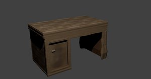 Wooden desk