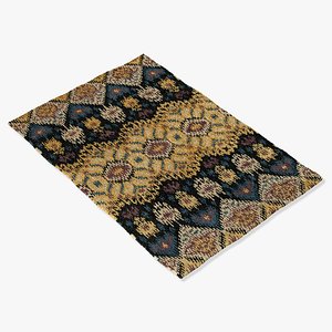 3d model loloi rugs ly-03 black