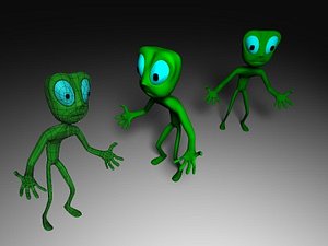 3d character polys model