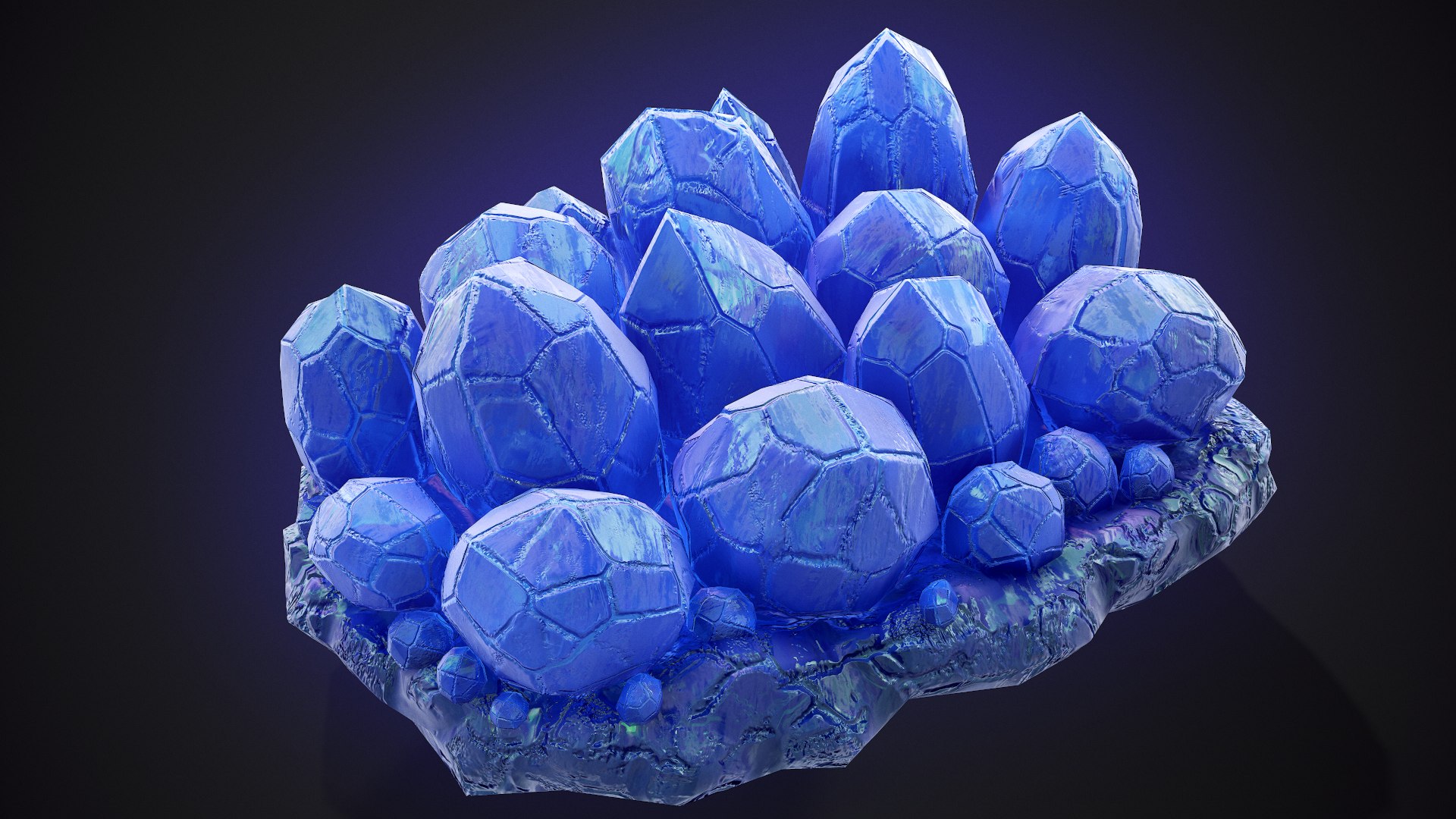 Realistic Crystal Purple 3D Model - TurboSquid 1442713