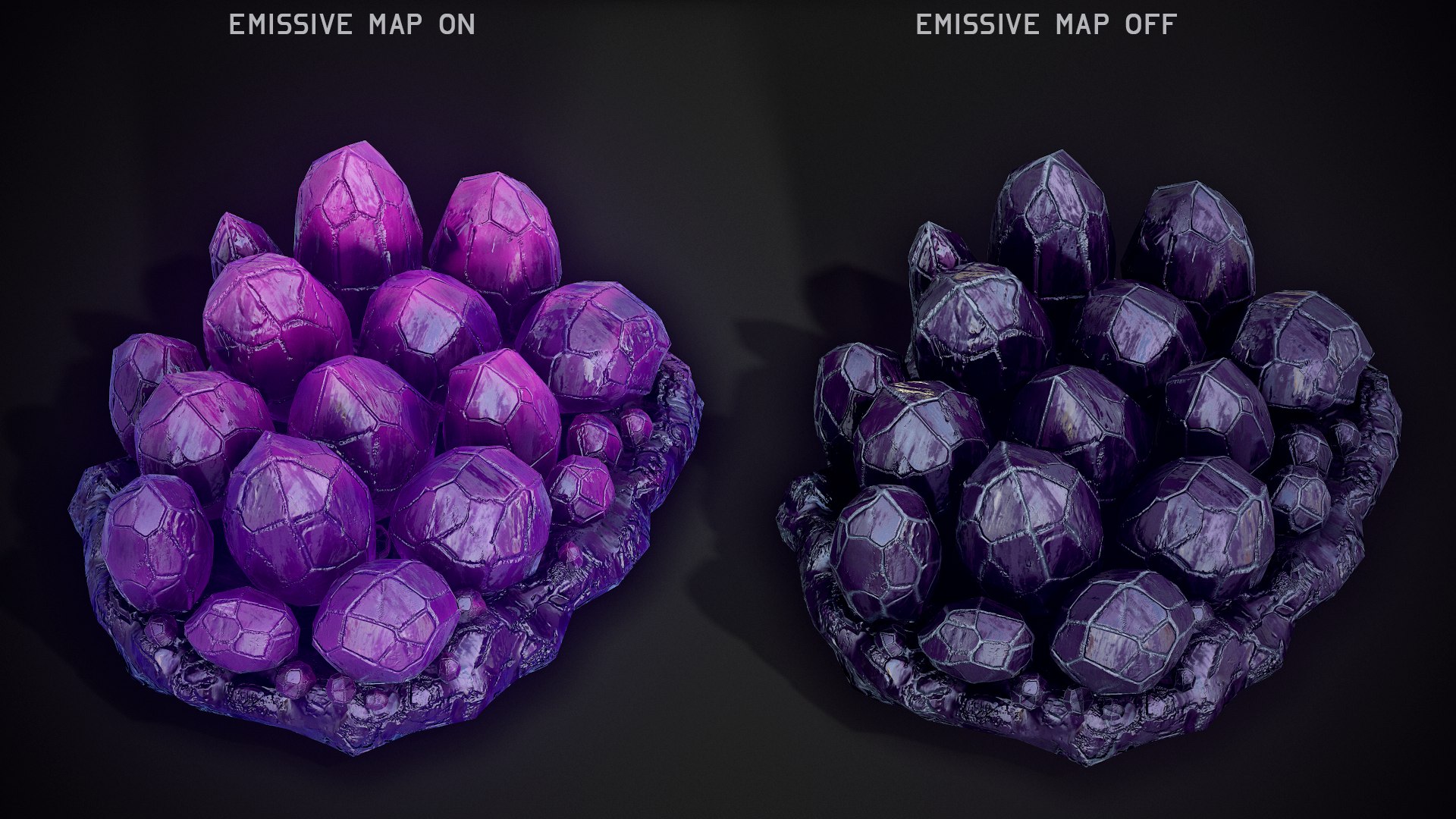 Realistic Crystal Purple 3D Model - TurboSquid 1442713