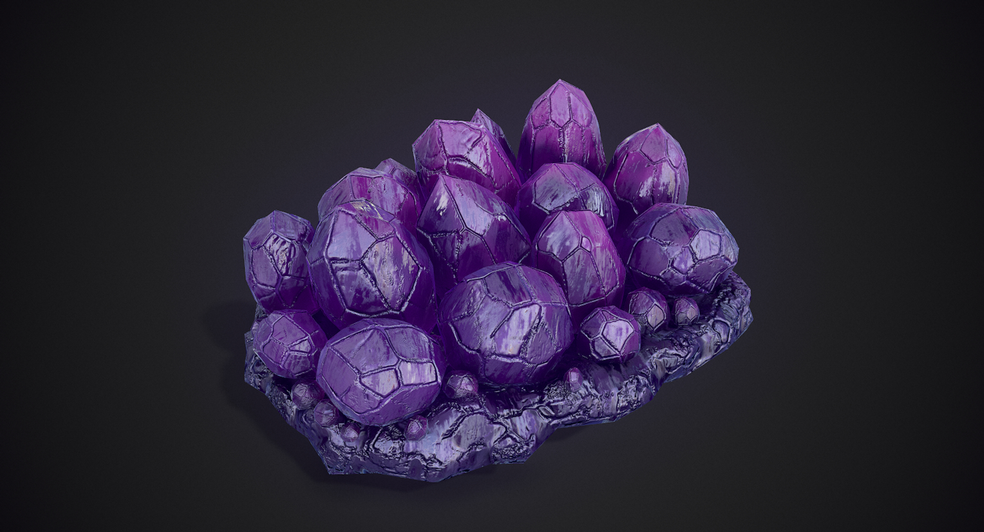 Realistic Crystal Purple 3D Model - TurboSquid 1442713