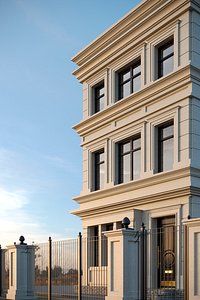 Classical architectural facade 3D model