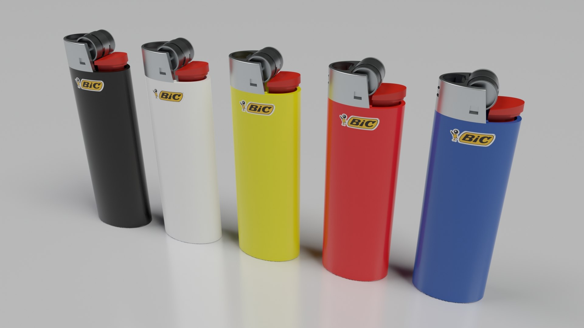 3D lighter Bic - TurboSquid 2072932