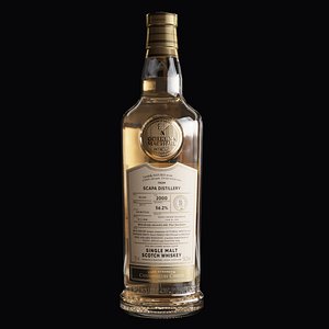 3D Gordon and McPhail Bottle Whiskey Alcohol Bar model