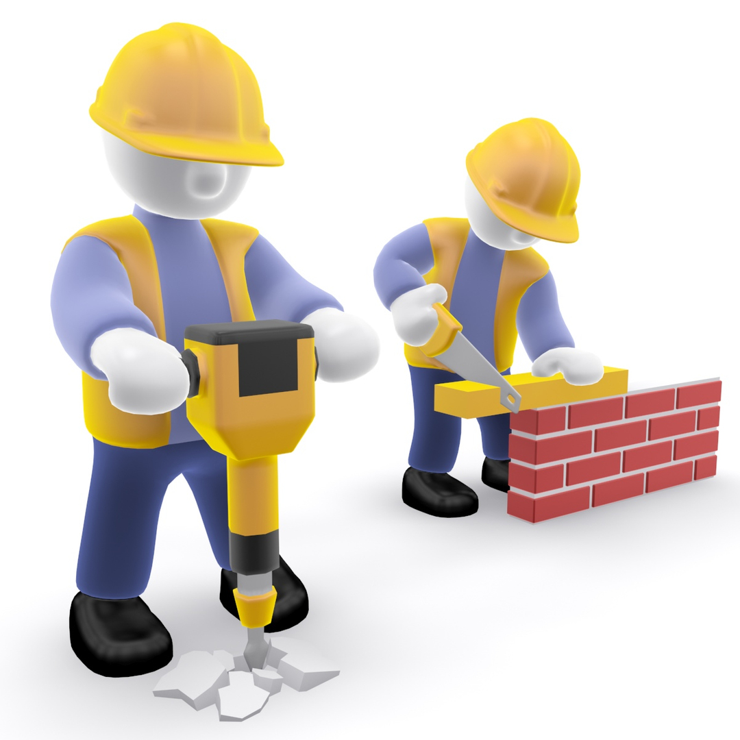 construction workers cartoon