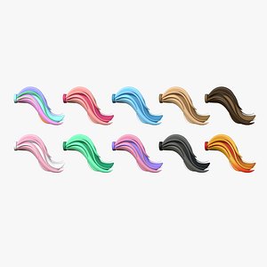 3D 10 Furry Tail A Collection - Headband Character Design