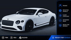2022 Bentley Continental GT Speed 3D Model  The Ultimate Grand Tourer 3D model