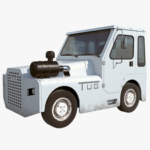 3D airport tug tractor model