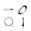 N095 Snake grande anel de textura