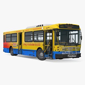 3D model bus nabi 416 nyc