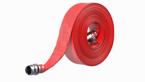 Rolled Up Fire Hose Red 3D - TurboSquid 1836612