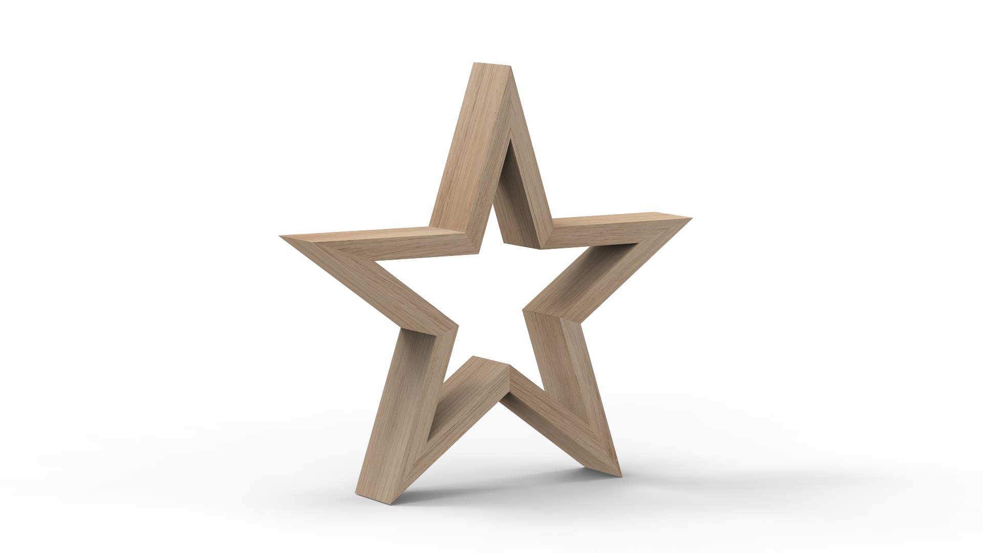 3D Wood Star - TurboSquid 2304968